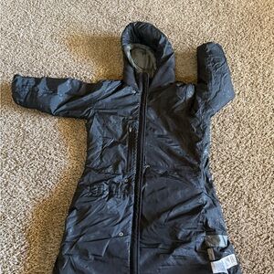 Exofficio reversible, Black Hooded Winter Coat